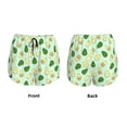 thumbnail image 5 of Picia Avocado Pattern Women's 2 in 1 Athletic Running Shorts High Waisted Workout Casual Gym Sweat Shorts with Comfy Liner Zipper Pockets-, 5 of 9
