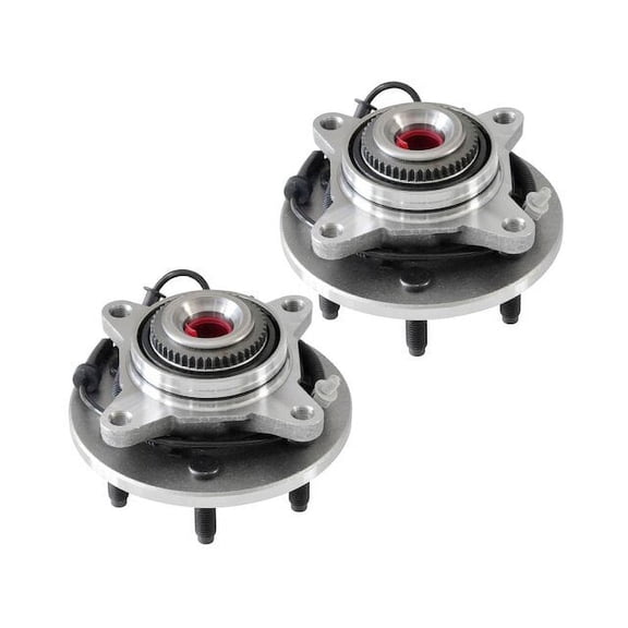 Front Wheel Hub Bearing Assembly - Set of 2 - 6-Lug - Compatible with 2004 - 2005 Ford F-150 4WD (Up To 11/28/2004 Vehicle Production)