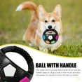 thumbnail image 2 of Dog Toy Soccer Ball with Handles, 5.11In Interactive Squeaky Floating Ball for Toss and Fetch Play, Suitable for Water Play Training and Outdoor Games, 2 of 7