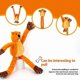 thumbnail image 3 of Interactive Tug Toy for Dogs, Plush Squeaky Bear with Stretchy Arms and Legs, Chew Resistant Training Toy for All Breeds, 45 × 12 cm, 3 of 5