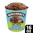 thumbnail image 2 of Ben & Jerry's Non-Dairy Chocolate Caramel Brownie Ice Cream Pint, 16 fl oz, 2 of 9