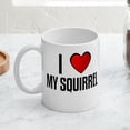 thumbnail image 3 of CafePress - I LOVE MY SQUIRREL Mug - 11 oz Ceramic Mug - Novelty Coffee Tea Cup, 3 of 3