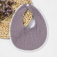 thumbnail image 2 of Newborn Baby Bib Headband Bandana Drooling Teething Muslin Saliva Towel Adjustable Cotton Gauze Lace Toddlers, 2 of 4
