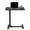 Black, variant on CONCETTA Overbed Table with Wheels Mobile Standing Desk, Adjustable height, Single-Sided Flip, Saves Space for Hospital, Home, Black