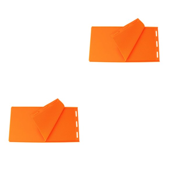 Moldes de formas coloridas Methold para manualidades cera de abejas Naranja 2Conjunto