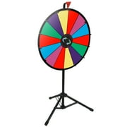 ZENSTYLE Freestanding 24 Adjustable Spin Wheel with 14 Colorful Prize Slots – Game Spinner for Parties, Events & Prizes