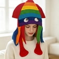 thumbnail image 7 of lcziwo Woman Plush Squid Halloween Hat Solid Color Masquerade Cosplay Party Funny Caps, 7 of 7
