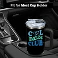thumbnail image 3 of Gifts for Uncle from Niece, Nephew, Cool Uncles Club Funny Fathers Day Uncle Coffee Mugs, Uncle Birthday Gift, Present for Uncle, Uncle Announcement, Promoted to Uncle, Best Uncle Ever - 40 oz Tumbler, 3 of 6