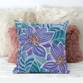 thumbnail image 5 of Mangnolia Flower and Leaf Indoor/Outdoor Pillow in Green Blue Purple 16x16, 5 of 5