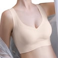 thumbnail image 2 of iHPH7 Sports Bras for Women Seamless Bras for Women T-shirt Bra No Underwire Criss Cross Back Workout Running Gym Yoga Workout Top Wirefree Yoga Bra Stretchy Beige L, 2 of 6