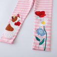 thumbnail image 6 of Chenyin Toddler Kids Girls Stretch Leggings Spring Fall Anti-Mosquito Pants Baby Cotton Bottoms Elastic Waist Trousers for Girls 2-7, 6 of 6