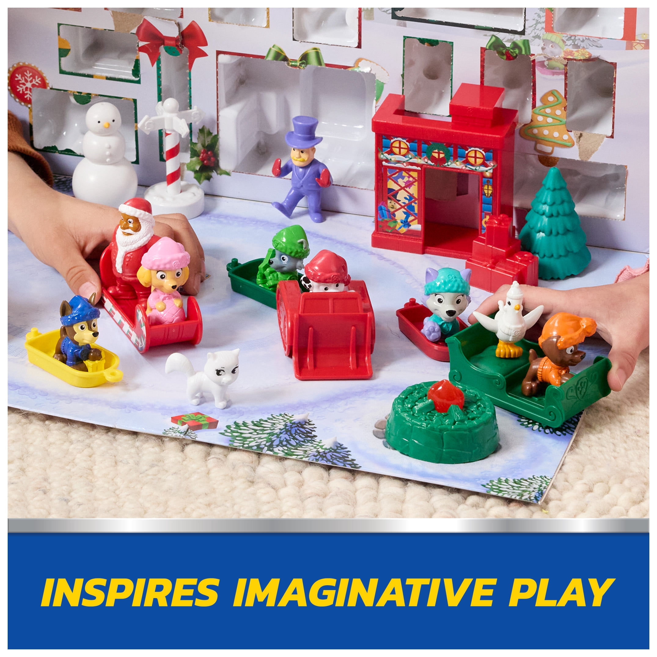 PAW Patrol Holiday Rescue Advent Calendar with Surprise Toys and Festive Accessories