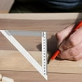 thumbnail image 5 of 150mm/200mm/300mm Triangles Square Ruler Stainless Steel Right Angled Woodworking Tool Measurement for Engineers, 5 of 8