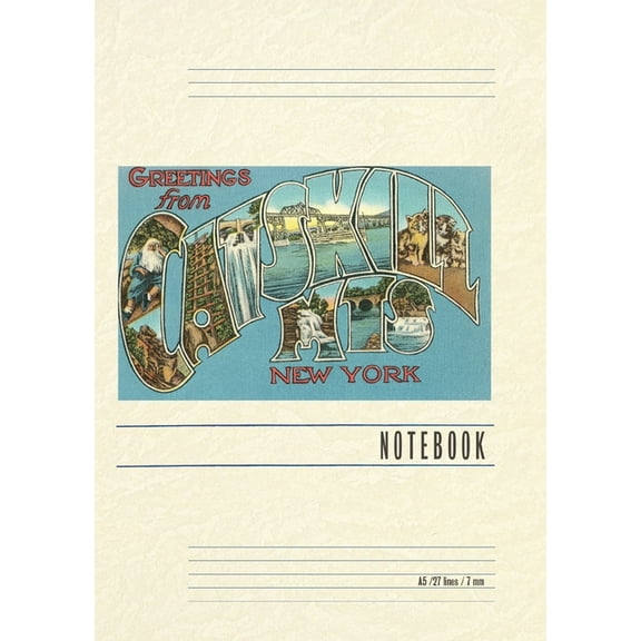 Vintage Lined Notebook Greetings from the Catskill Mountains, New York, (Paperback)