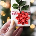 thumbnail image 5 of PMU Decorative Star Gift Bows Small 2in Red and Silver Assortment (12/Pkg) Pkg/1, 5 of 8