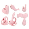 thumbnail image 1 of 6Pcs Mprince Writing Correctors Silica Gel Children Handwriting Posture Correction Training Pencil GripsPink, 1 of 5