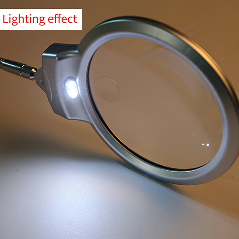 Dimmable LED Magnifying Lamp Large Hands Free Magnifying Glass