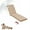 Beige, variant on Outdoor Chaise Lounge Chair Cushion, Replacement Cushions For Patio Furniture, Waterproof Pool Chair Cushions With Headres, Fade Resistant Sun Lounger Cushions（2pc Lake blue ）