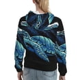 thumbnail image 7 of Sikiie Ocean Turtle Women's Casual Hoodies Long Sleeve Lightweight Pullover Tops Loose Sweatshirt-X-Large, 7 of 7