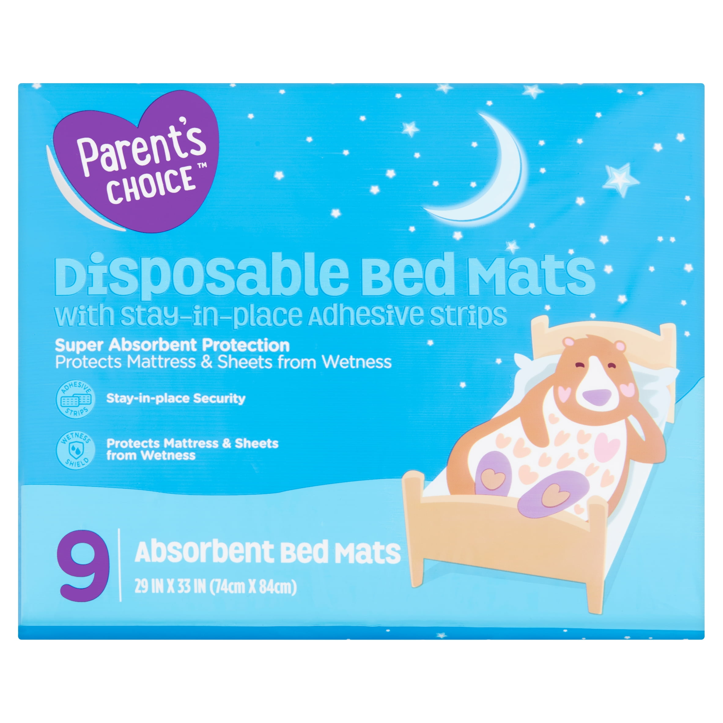 Parent S Choice Disposable Bed Mats 9 Count Walmart Com Walmart Com