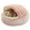 Pink, variant on Rewenti pet house Round Pet Winter Warm Sleeping Bag Soft Plush Calming Bed Deep Snuggle Pad for ss 50cm dog bed that is washable for dogs