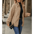 thumbnail image 5 of WQD Womens Sherpa Fleece Zip Up Jacket Long Sleeve Stand Collar Warm Fuzzy Teddy Coat Casual Winter Outerwear Soft Cozy Plush Sweatshirt, 5 of 8