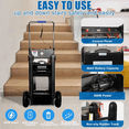 thumbnail image 6 of ZLPOWER 661lb Electric Stair Climbing Hand Truck, 500W Foldable Dolly Cart with Rubber Tracks for Furniture, 6 of 9
