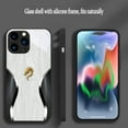 thumbnail image 3 of Dragon Glass Phone Case, Pro Glass Case for iPhone 16 15 14 13 Plus Pro Max Series, Magnetic Drop-Proof Gradient Pattern (White, for 13Pro), 3 of 8