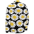 thumbnail image 6 of Pop Daisy Baseball Jersey Fashion Ribbed Sleeve Man Women's Jacket Motion Tops XXS-6XL, 6 of 7