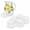 6 Pack, variant on Extra Large 2 Inch Square Reusable Plastic Ice Cubes, 12 Pack