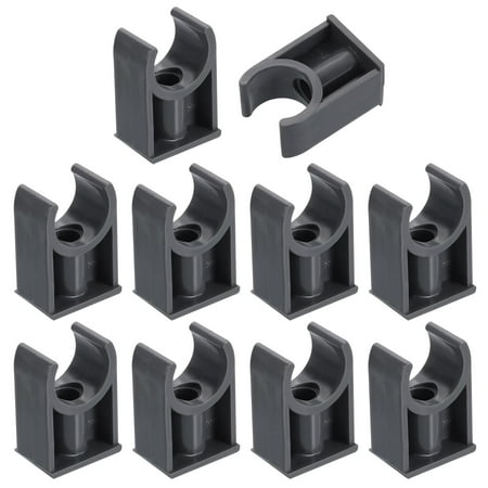 16 Pack Water Pipe Clamps Clips, U-Shaped Tubing Hose Buckles, Irrigation Tube Holder for 20mm OD for TV Trays Tube Hose Hanger Support Tubing, Gray
