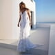 thumbnail image 5 of Vestido sexy escote en V vestido de tirantes blanco vestido ceremonial vestido de novia, 5 of 5