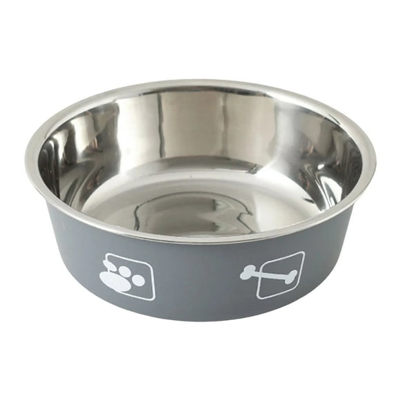 Bols pour Chien Bol pour Chien en Acier Inoxydable avec Base Non Caoutchouc Vaisselle d'Eau Durable Bols pour Chien Bol Distributeur pour Petits et Moyens Chiens Chats Taille Unique Cadeau