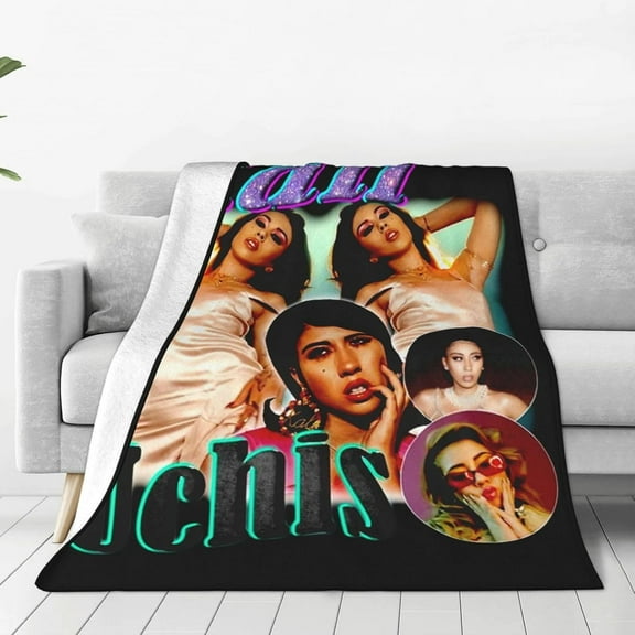 Kali Actress Uchis Flannel Blanket Air Conditioning Blanket Nap Blanket Sofa Throw Blanket Throw Blankets 80"X60"