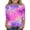 Purple, variant on Shirts for Teens Girls Aesthetic Crewneck Shirts for Girls 3/4 Sleeve Top Girls Gradient Color Tshirt Girls Blouses Size 14-16