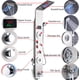 thumbnail image 5 of Conjunto de chorros de sistema de masaje de lluvia con grifo de torre de panel de ducha LED de acero inoxidable Rozin 99D-LLT8006, 5 of 9