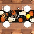 thumbnail image 5 of DefiDgd 72x13Inch Halloween Dining Table coffee table Placemats,Washable Non-Slip Linen Pumpkin Table Mats Heat-Resistant Dinner Place Mats,for Holiday Party Kitchen Dinnerware Dining Decor(D), 5 of 7