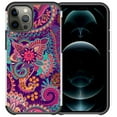 thumbnail image 1 of Pegacell Cover Case Compatible for Apple iPhone 12 Pro Max Case - Colorful Design Hybrid Armor Case Shockproof Dual Layer Protective Phone Cover - Colorful Paisley, 1 of 2