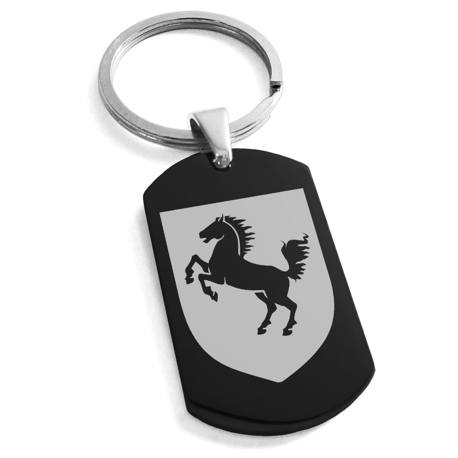 Odin on Sleipnir Viking Norse God Horse Steed Keychain Keyring with Gift Pouch 