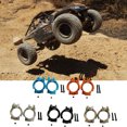 thumbnail image 2 of Xingzhi 2pieces Aluminum Front C-Hub Caster Block For Axial 1/10 JR ROCK RACER 90026 Lightweight And Strong Aluminum Front Orange 1Set, 2 of 6