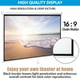 thumbnail image 3 of ZENY 100" Diagonal 16:9 Projection Projector Screen HD Manual Pull Down Home Theater, 3 of 10