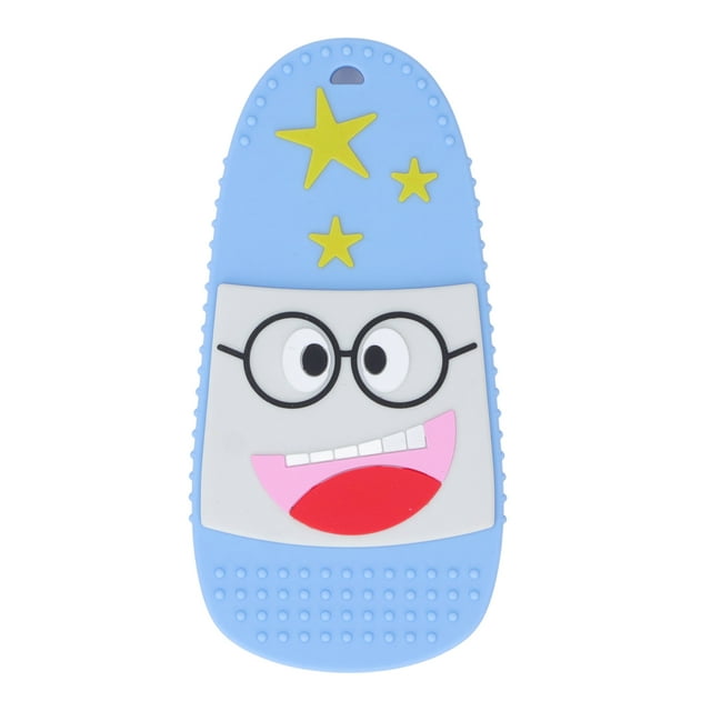 Mordedor para bebé, mordedor para bebé, mordedor para bebé con textura en forma de zapatilla, mordedor para bebé de silicona, materiales ecológicos
