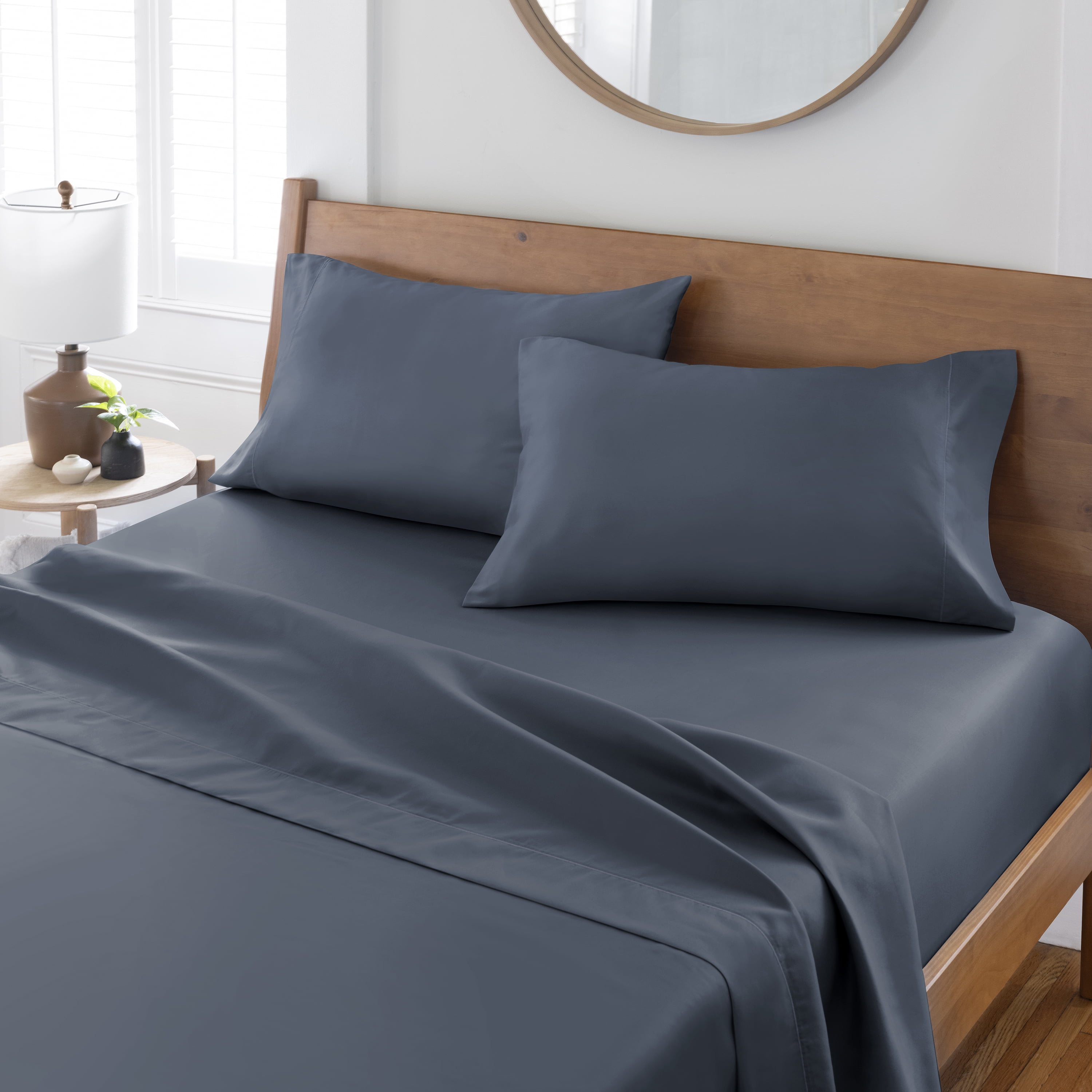 Better Homes & Gardens 2-Piece 400 Thread Count Blue Moonlight Performance HYGROCOTTON® Pillowcase Set, King