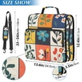thumbnail image 2 of FORMRS Zipper Binder with Shoulder Strap 2-inch Ring 500 Sheet Capacity File Bag, Floral Patterns, 2 of 5