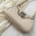 thumbnail image 4 of Bolso Moda para mujer Hobo Bag PU Underarm Bag para mujer Vacaciones Viajes (Blanco), 4 of 9