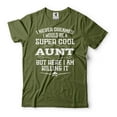 thumbnail image 4 of Womens Aunt T Shirt Super Cool Aunt Shirt Auntie Gifts Auntie Tee New Aunt Gift Aunt Birthday Tee (Small Navy Blue), 4 of 6
