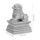 thumbnail image 3 of FELTECHELECTR 2 mini estatuas de león de piedra para decoración de jardinería., 3 of 3