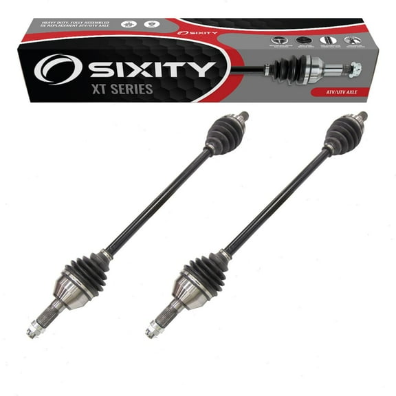 2 pc Sixity XT Rear Left Right Axles compatible with Can-Am Maverick X3 Max rs Turbo R X mr RR Smart-Shox rc 2017-2021