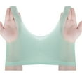 thumbnail image 3 of TrendVibe365 Yoga Bras for Women No Wire Push up Seamless Bralette Padded U Back Wide Strap Supportive Corset Top Full Coverage Crop Tank Top Comfy Underwear Green 2XL, 3 of 5