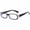 Blue / Black, variant on High Magnification Reading Glasses for Men Women, Black Rectangle Durable Strong Power Readers +7.00 +8.00
